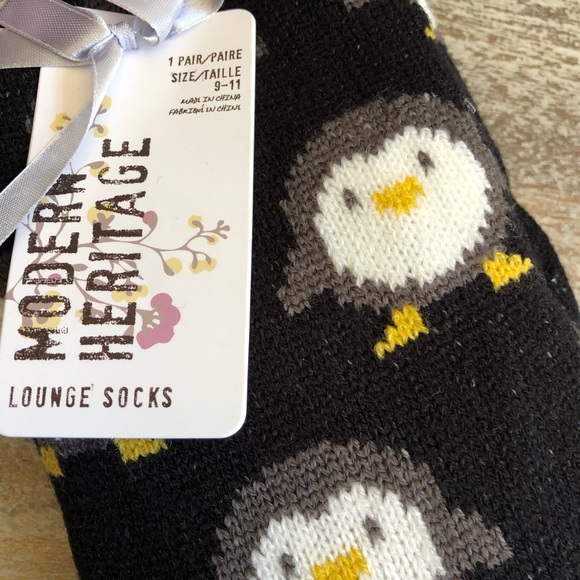 Modern Heritage Owl Pattern Lounge Socks - Picture 3 of 4